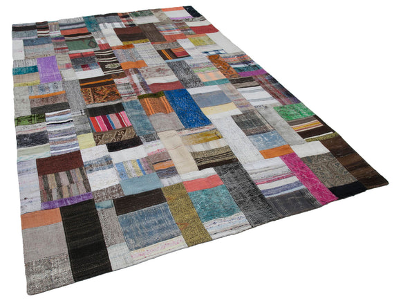 7x10 Multicolor Kilim Patchwork Rug - 30260