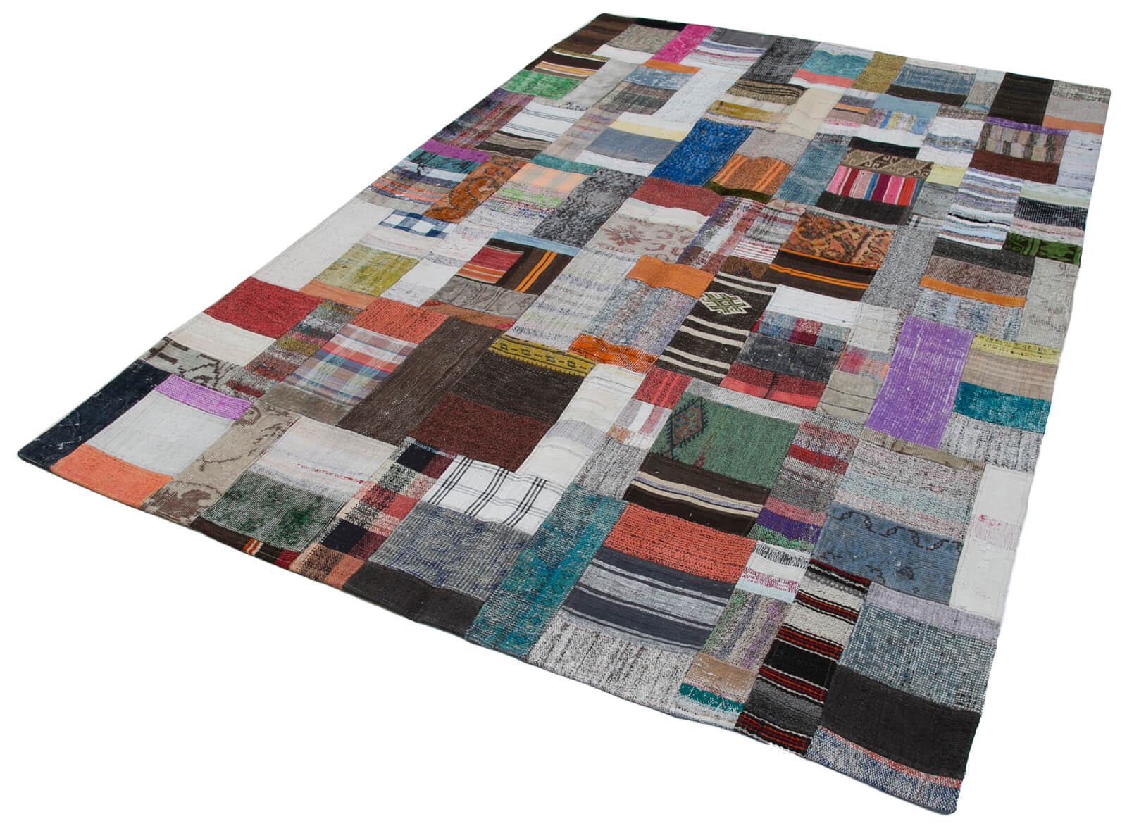 7x10 Multicolor Kilim Patchwork Rug - 30260