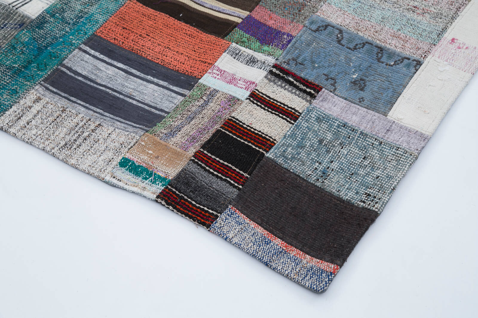 7x10 Multicolor Kilim Patchwork Rug - 30260