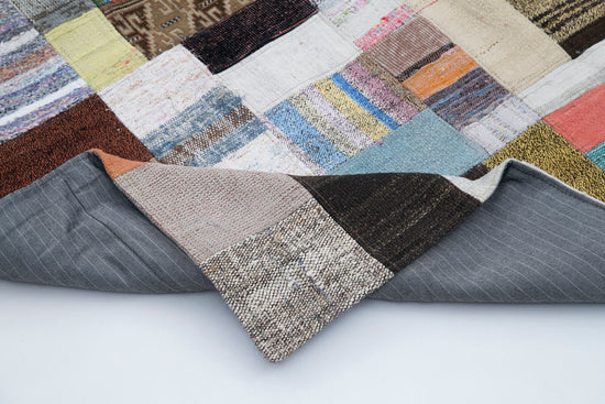 7x10 Multicolor Kilim Patchwork Rug - 30260