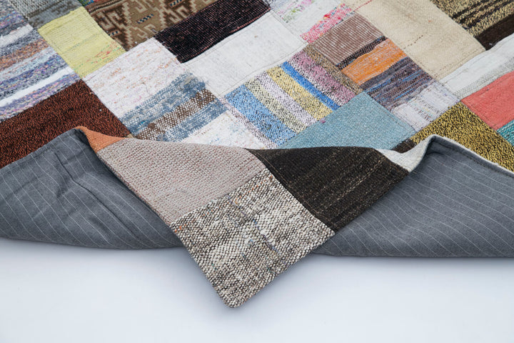7x10 Multicolor Kilim Patchwork Rug - 30260