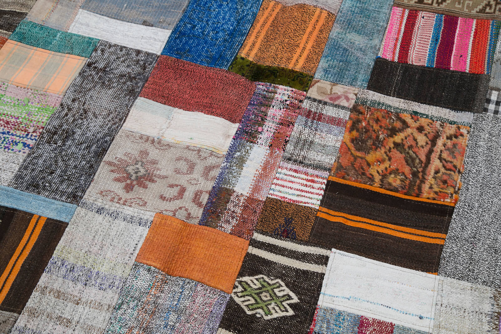 7x10 Multicolor Kilim Patchwork Rug - 30260