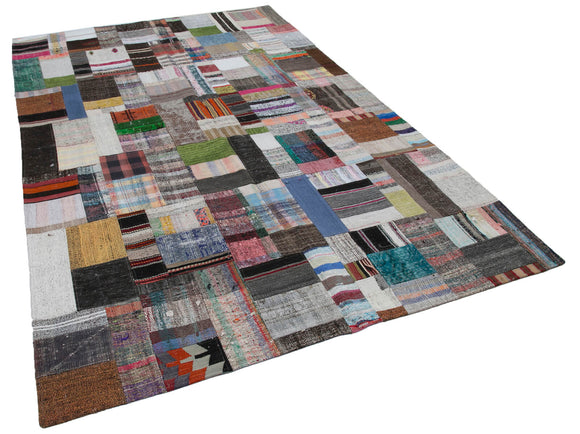 6x10 Multicolor Kilim Patchwork Rug - 30263