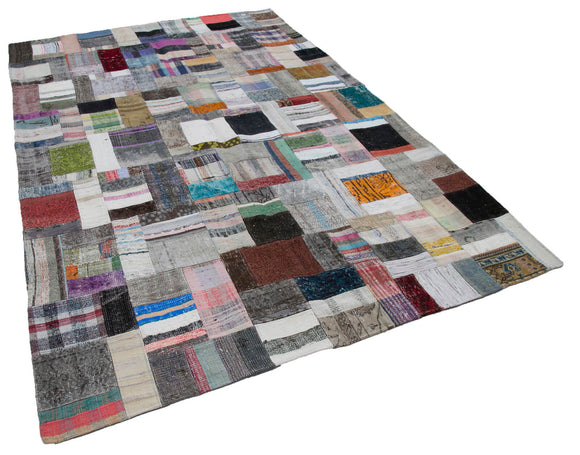 7x10 Multicolor Kilim Patchwork Rug - 30264