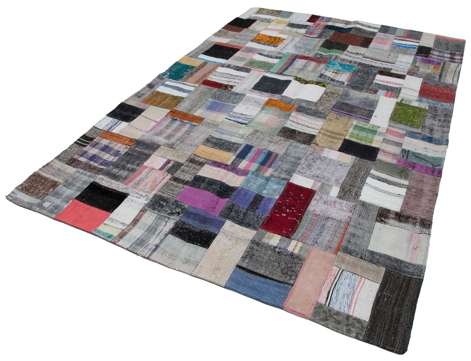 7x10 Multicolor Kilim Patchwork Rug - 30264