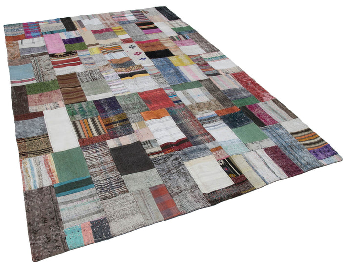 7x10 Multicolor Kilim Patchwork Rug - 30266