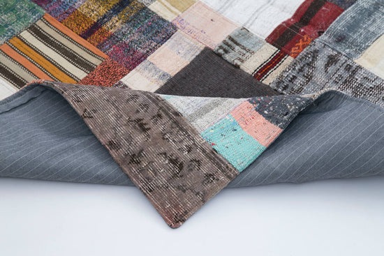 7x10 Multicolor Kilim Patchwork Rug - 30266