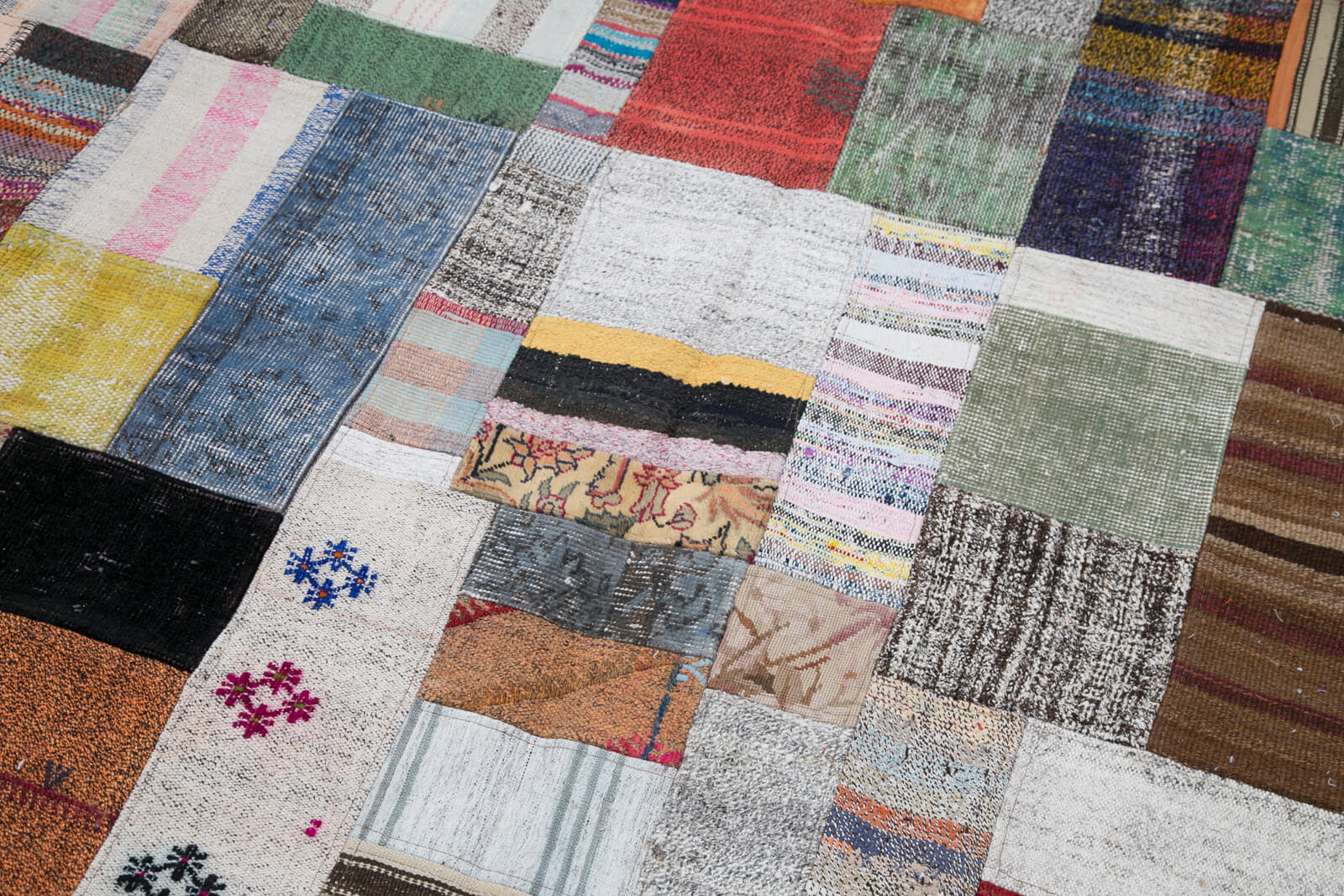 7x10 Multicolor Kilim Patchwork Rug - 30266