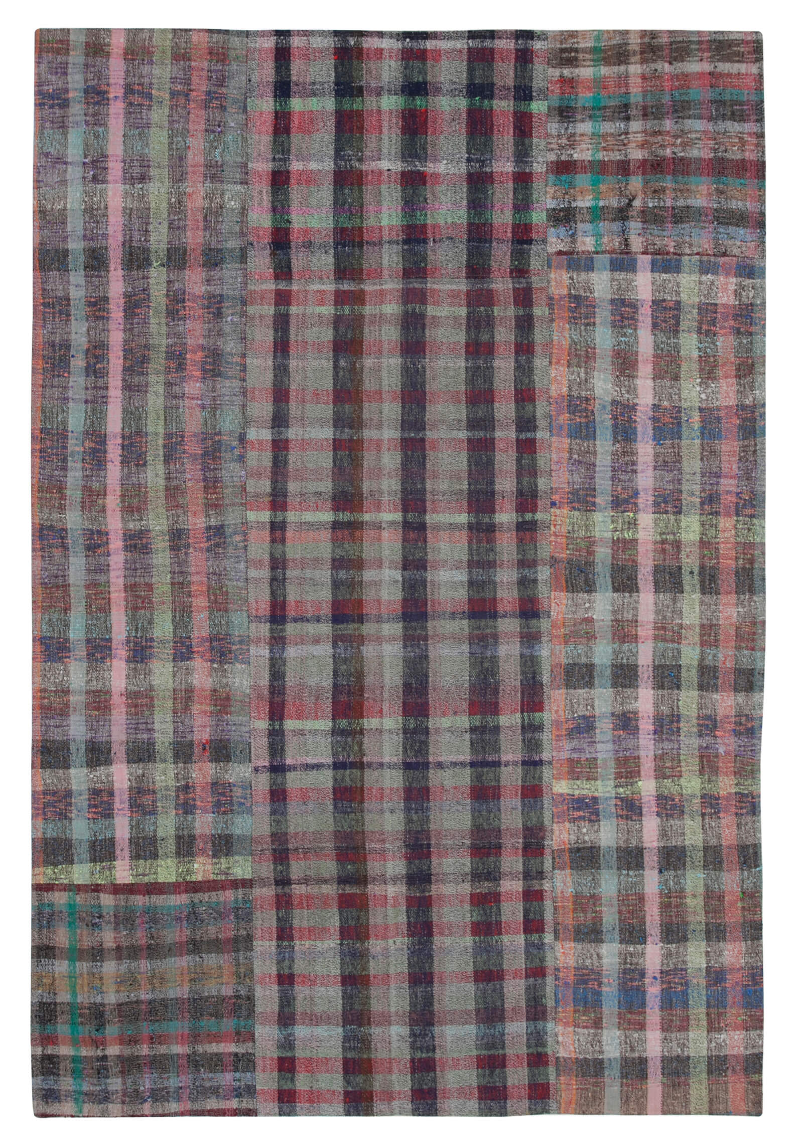 7x10 Multicolor Kilim Patchwork Rug - 30269