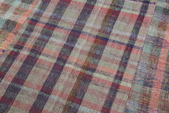 7x10 Multicolor Kilim Patchwork Rug - 30269