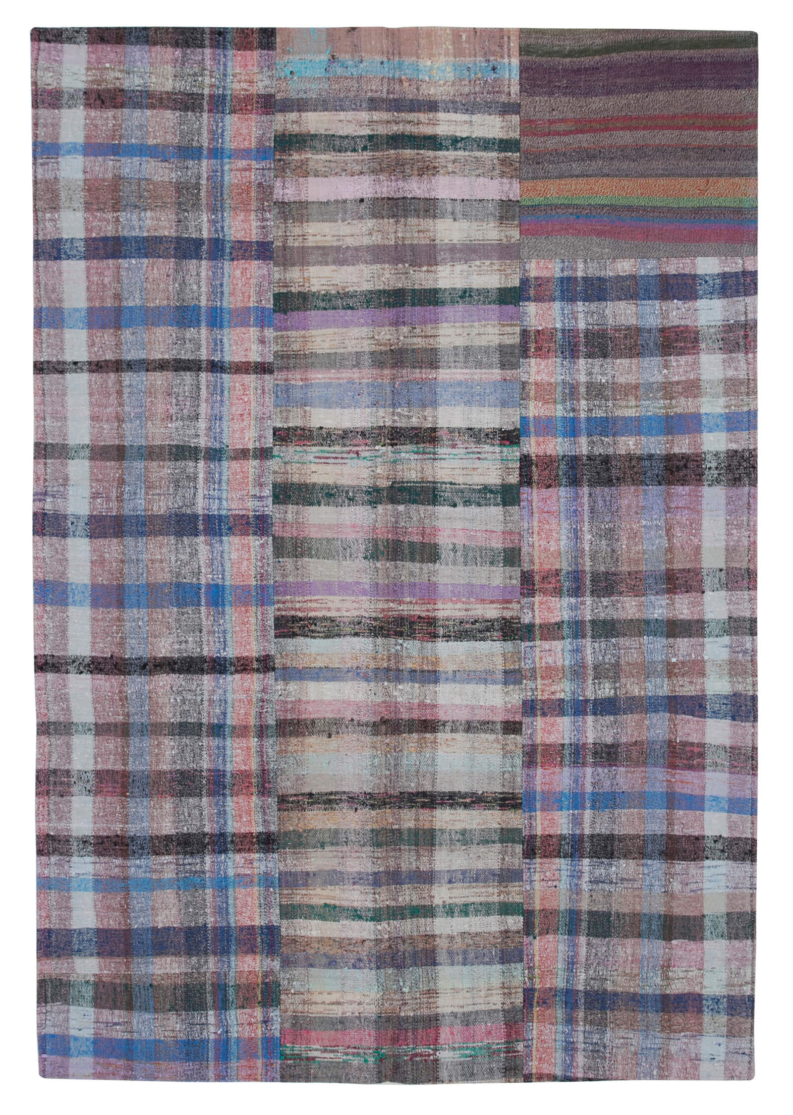 7x10 Multicolor Kilim Patchwork Rug - 30271
