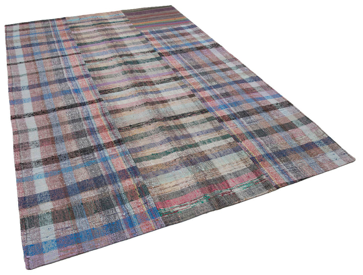 7x10 Multicolor Kilim Patchwork Rug - 30271
