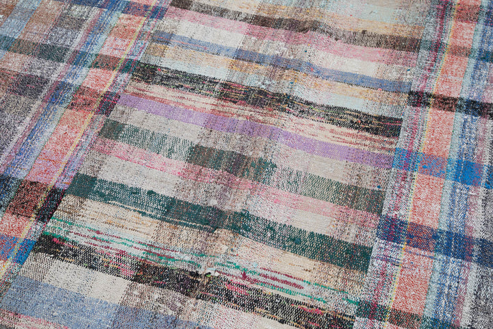 7x10 Multicolor Kilim Patchwork Rug - 30271