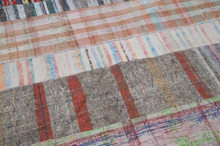 7x10 Multicolor Kilim Patchwork Rug - 30274