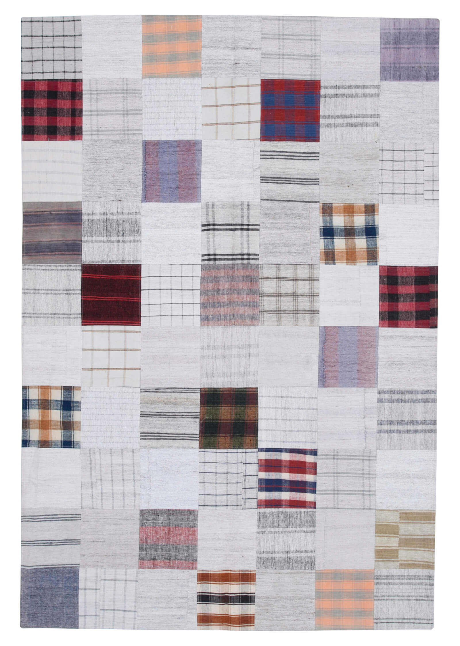7x10 Multicolor Kilim Patchwork Rug - 30283