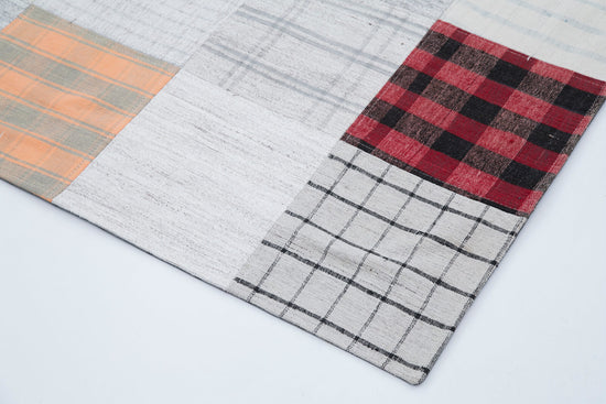 7x10 Multicolor Kilim Patchwork Rug - 30283