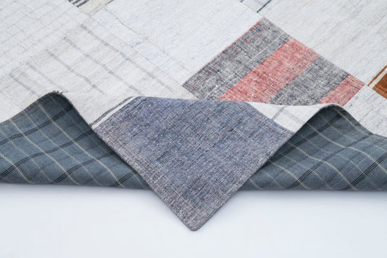 7x10 Multicolor Kilim Patchwork Rug - 30283