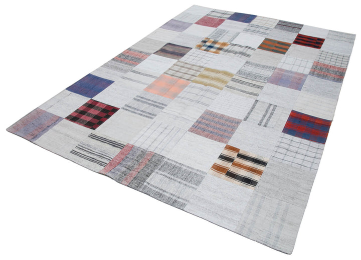 7x10 Multicolor Kilim Patchwork Rug - 30285