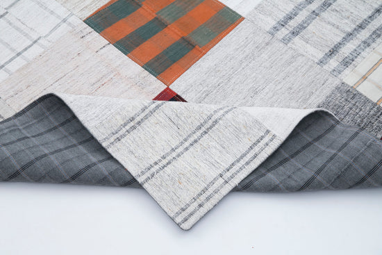 7x10 Multicolor Kilim Patchwork Rug - 30285