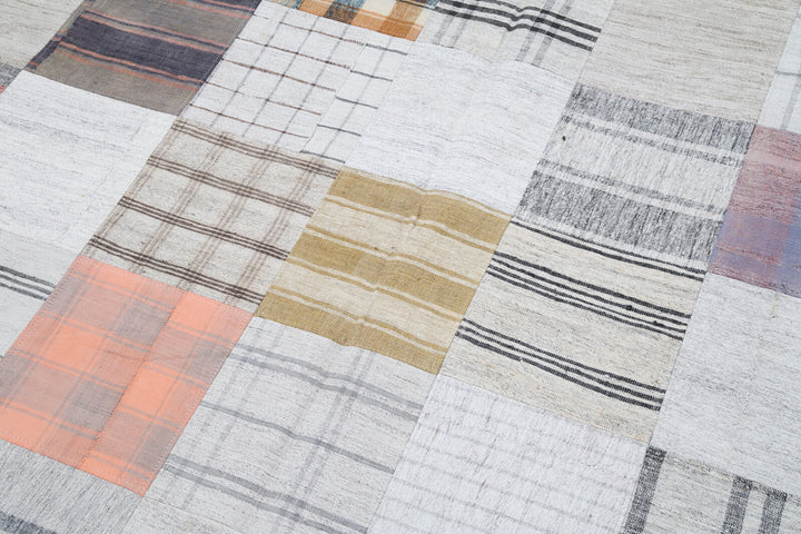 7x10 Multicolor Kilim Patchwork Rug - 30285