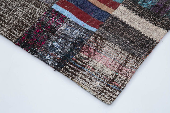 3x8 Multicolor Kilim Patchwork Runner Rug - 30286