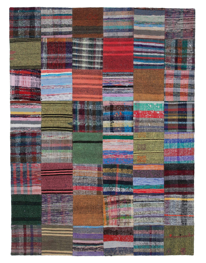 6x8 Multicolor Kilim Patchwork Rug - 30288