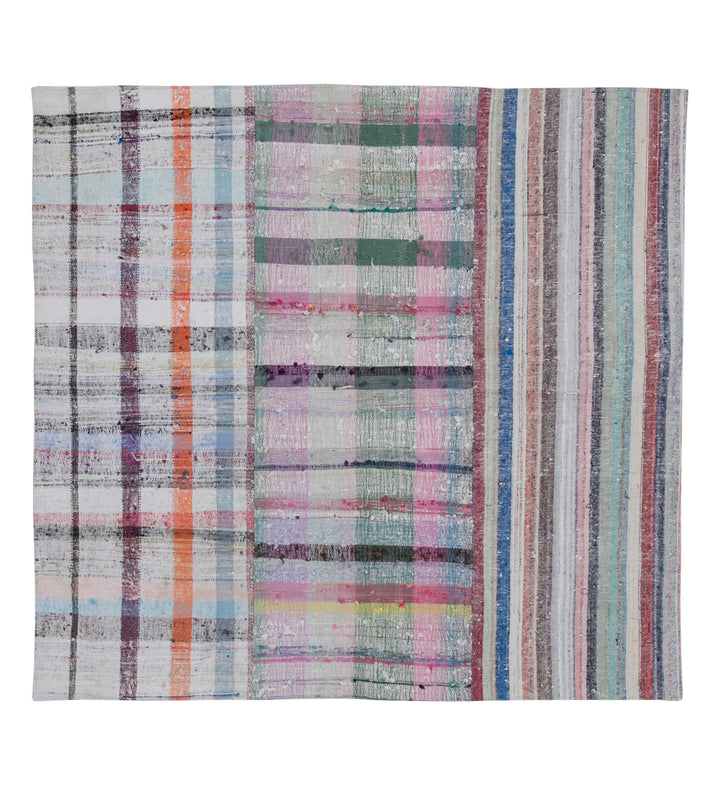 6x6 Multicolor Kilim Patchwork Rug - 30292