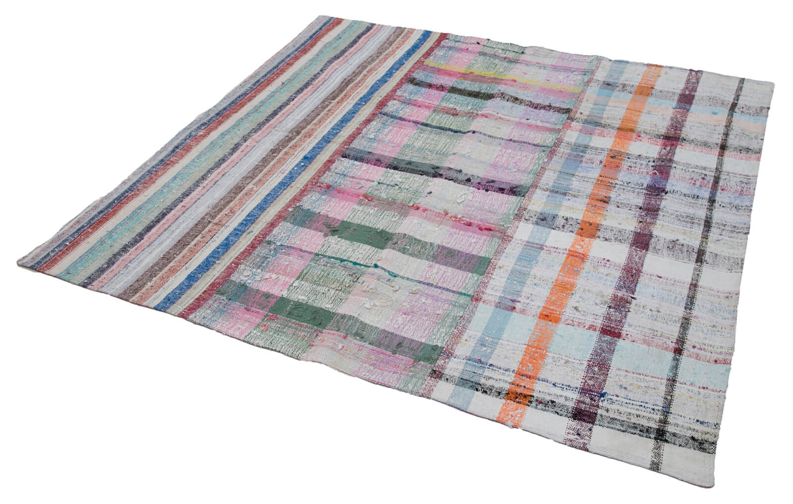 6x6 Multicolor Kilim Patchwork Rug - 30292