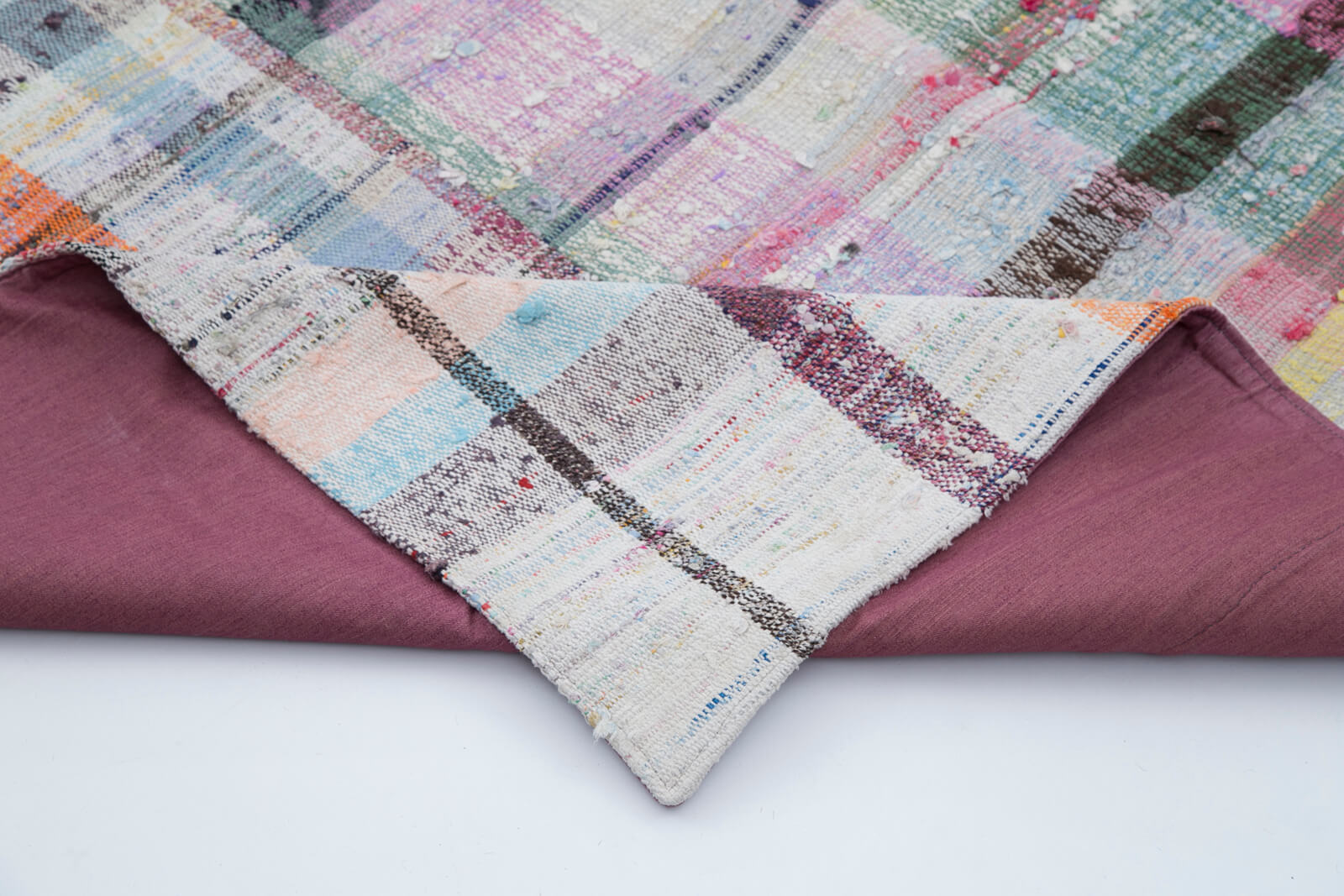 6x6 Multicolor Kilim Patchwork Rug - 30292