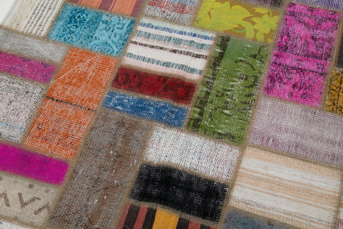 5x6 Multicolor Kilim Patchwork Rug - 30298