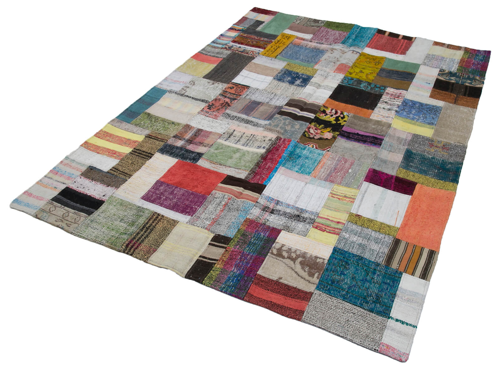 6x8 Multicolor Kilim Patchwork Rug - 30301