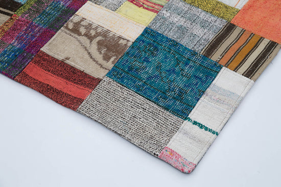 6x8 Multicolor Kilim Patchwork Rug - 30301