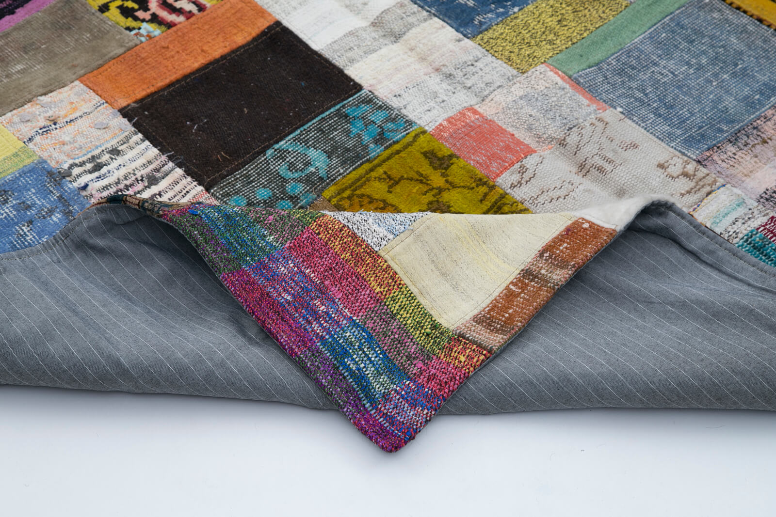 6x8 Multicolor Kilim Patchwork Rug - 30301