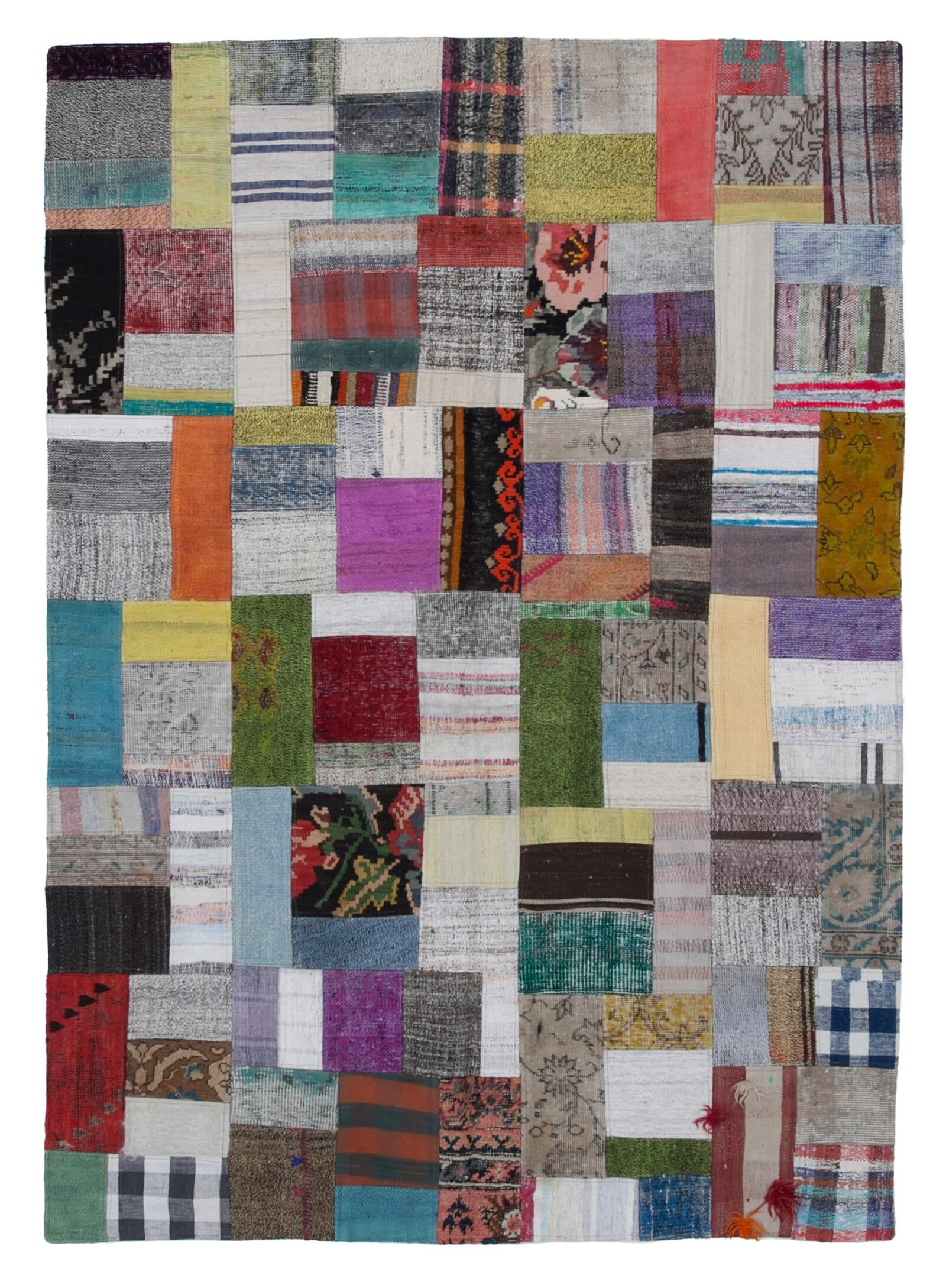 6x8 Multicolor Kilim Patchwork Rug - 30302