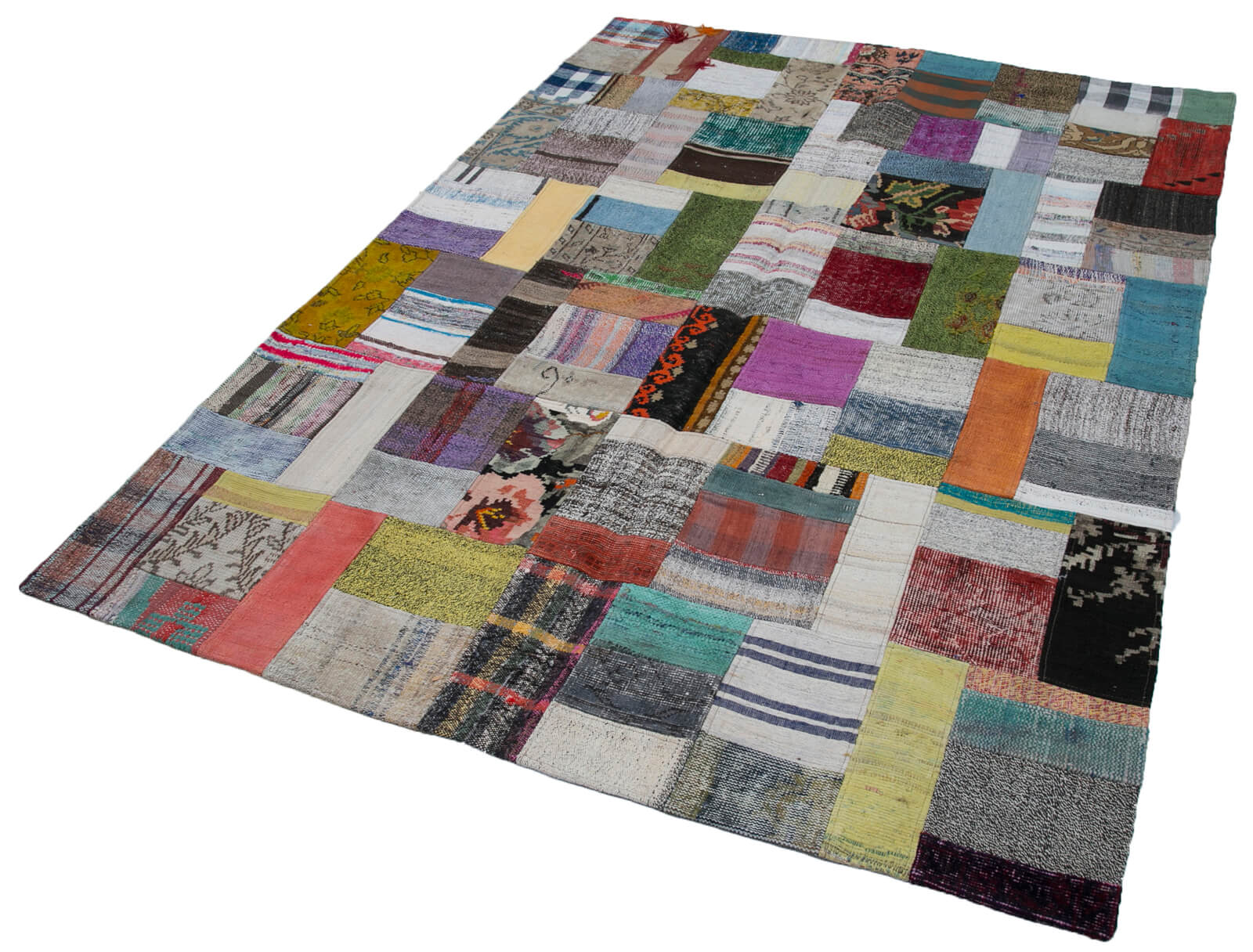 6x8 Multicolor Kilim Patchwork Rug - 30302