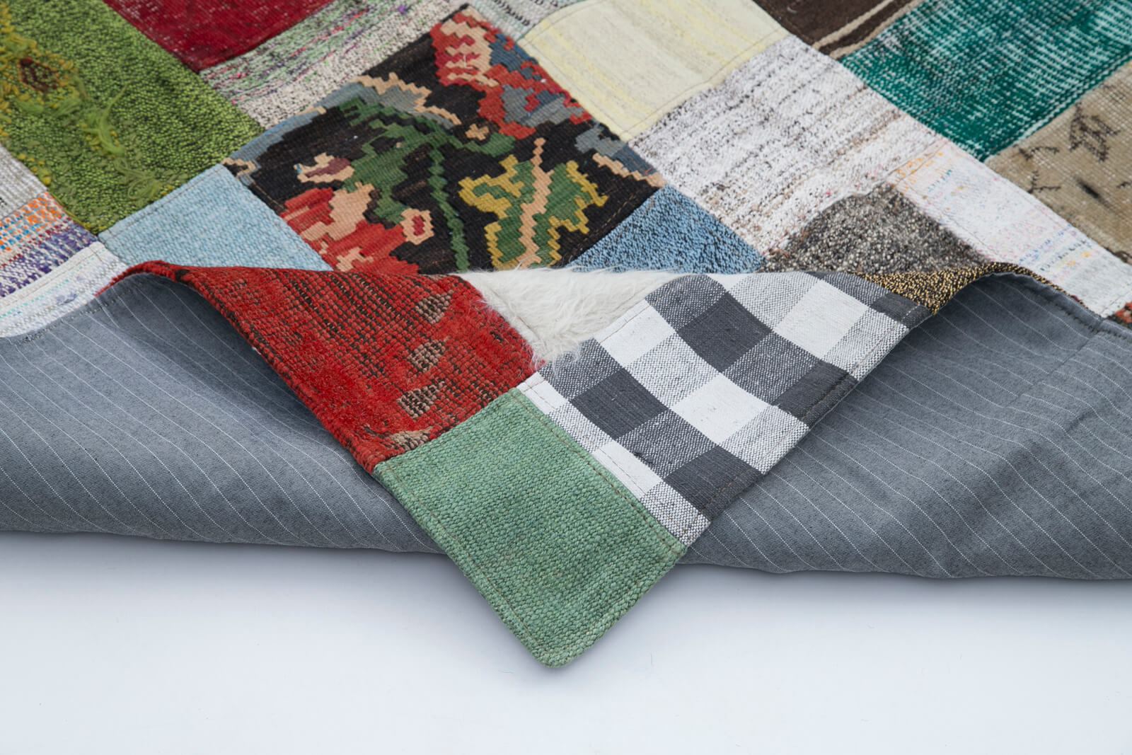 6x8 Multicolor Kilim Patchwork Rug - 30302