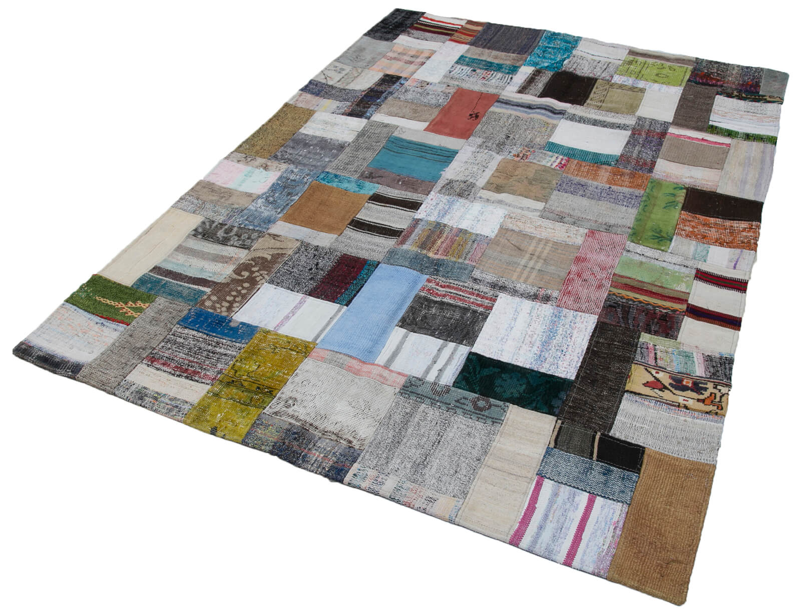 6x8 Multicolor Kilim Patchwork Rug - 30304