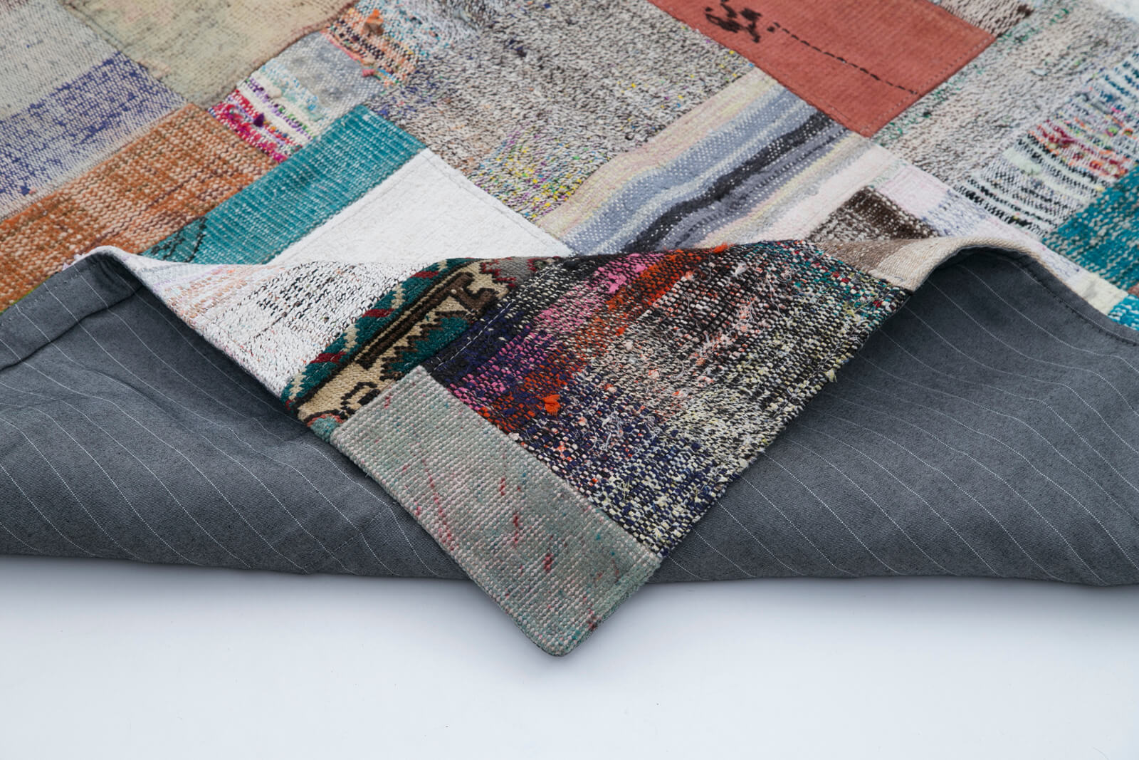 6x8 Multicolor Kilim Patchwork Rug - 30304