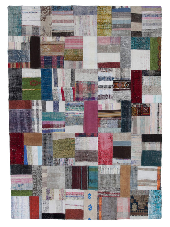 6x8 Multicolor Kilim Patchwork Rug - 30305