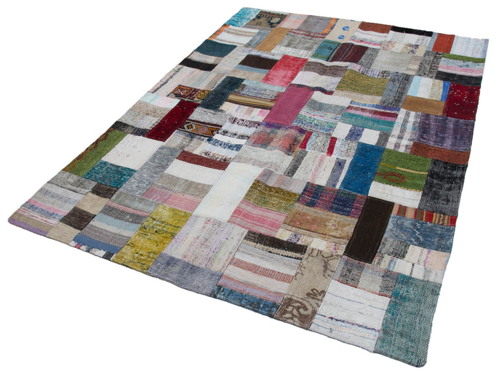 6x8 Multicolor Kilim Patchwork Rug - 30305