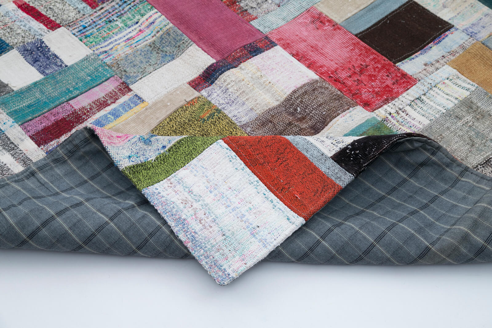 6x8 Multicolor Kilim Patchwork Rug - 30305