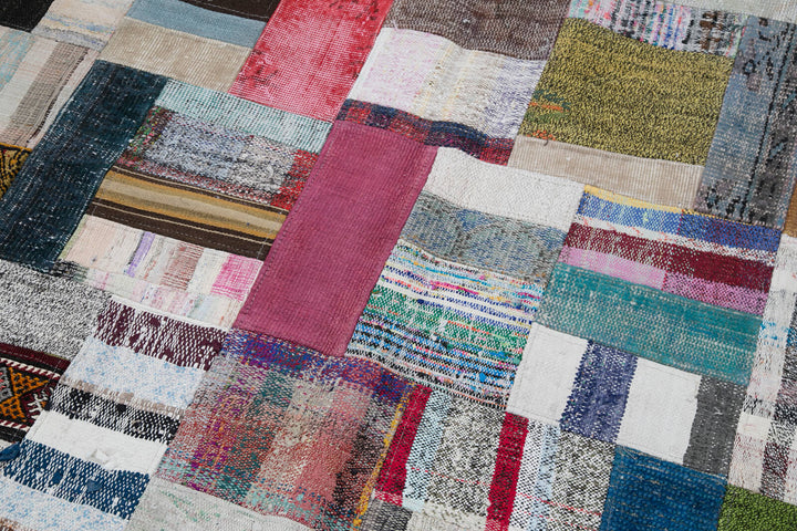 6x8 Multicolor Kilim Patchwork Rug - 30305