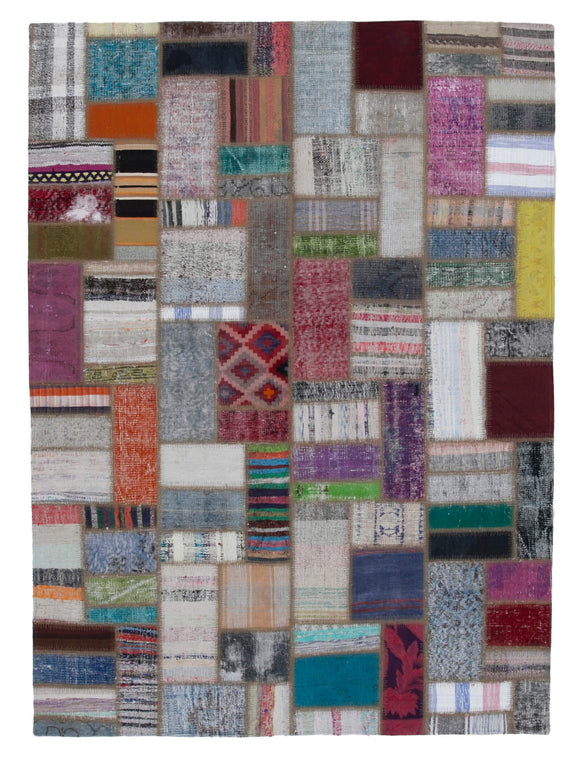 6x8 Multicolor Kilim Patchwork Rug - 30308