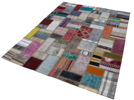 6x8 Multicolor Kilim Patchwork Rug - 30308