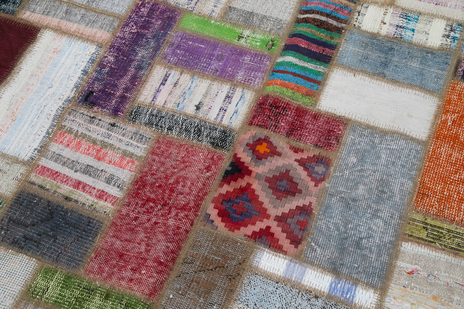 6x8 Multicolor Kilim Patchwork Rug - 30308