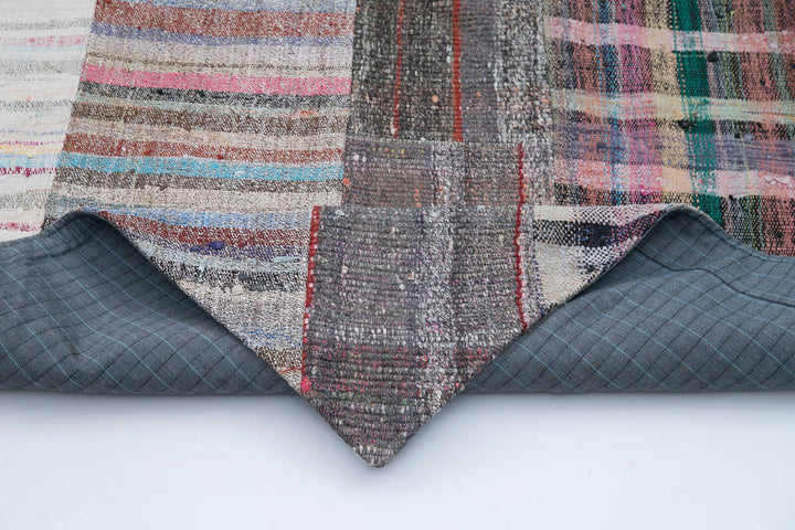 7x10 Multicolor Kilim Patchwork Rug - 30311