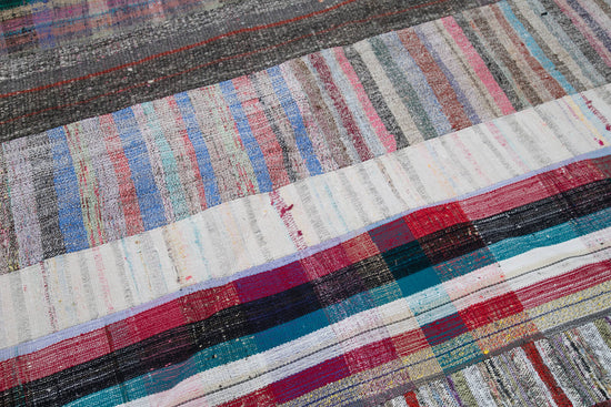 7x10 Multicolor Kilim Patchwork Rug - 30311