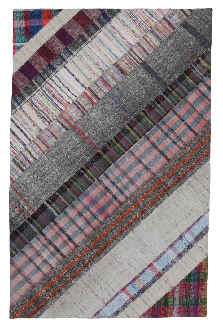 6x10 Multicolor Kilim Patchwork Rug - 30312