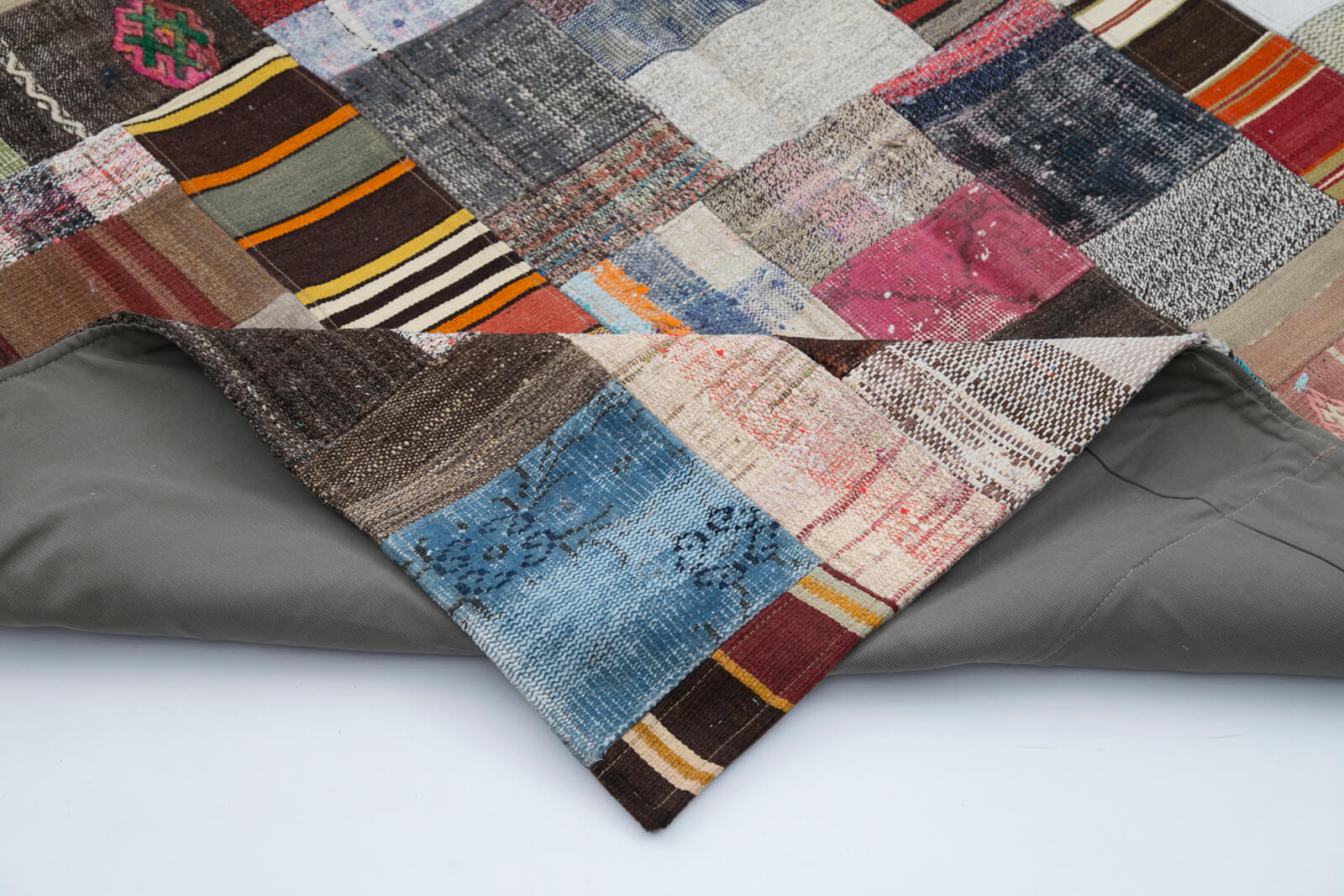 7x10 Multicolor Kilim Patchwork Rug - 30313