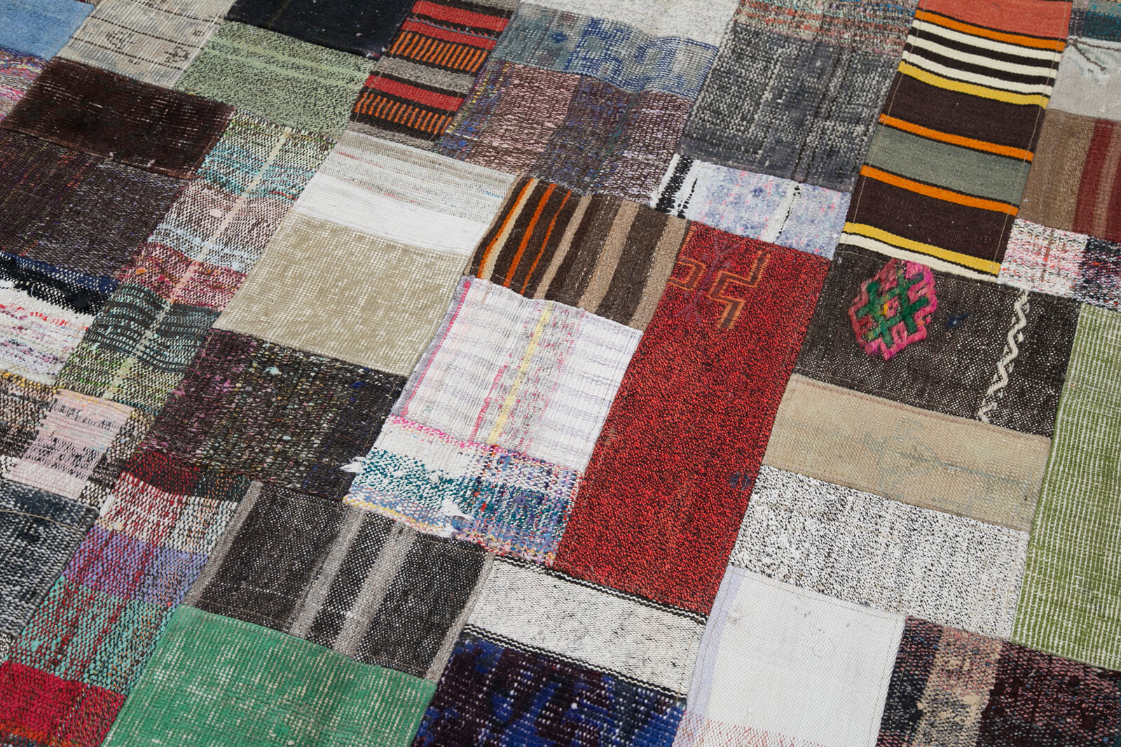 7x10 Multicolor Kilim Patchwork Rug - 30313